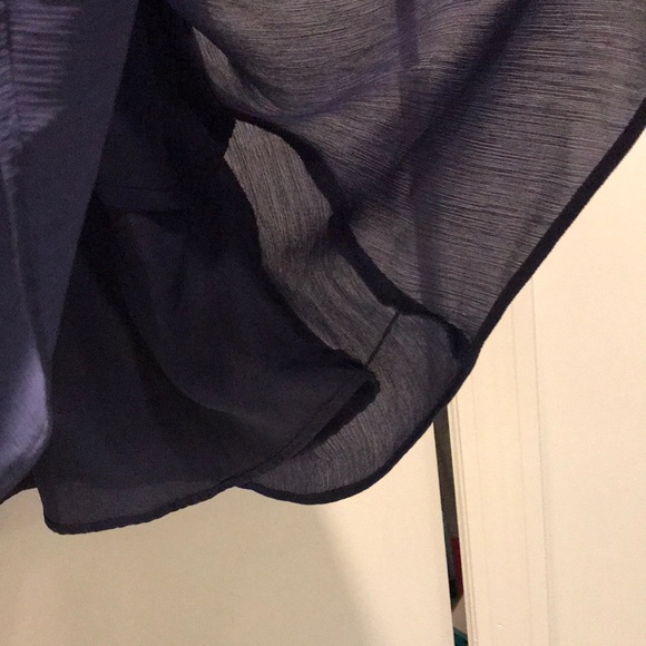 BCBGeneration Blue Smoke Sleeveless Ruffle Dress - Picture 5 of 8